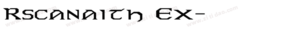 Rscanaith Ex字体转换